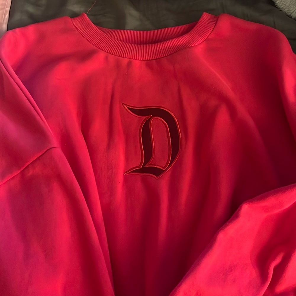 red disneyland crewneck